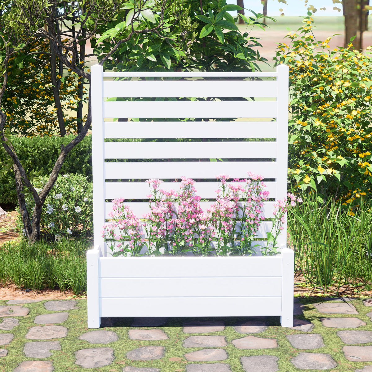 Qikdesign 36w-45h panel provides ample privacy on patios.