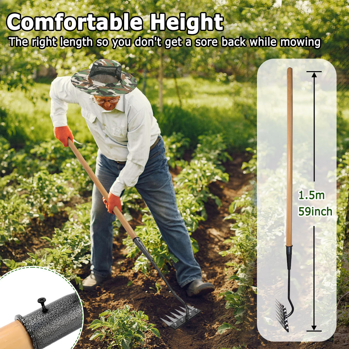Qikstren Gardenia weeding tool ideal for soil loosening and bulb planting.