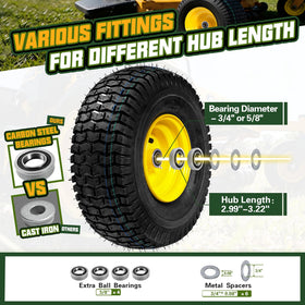 QILINGLORY heavy-duty capacity up to 570 lbs for demanding mowing tasks