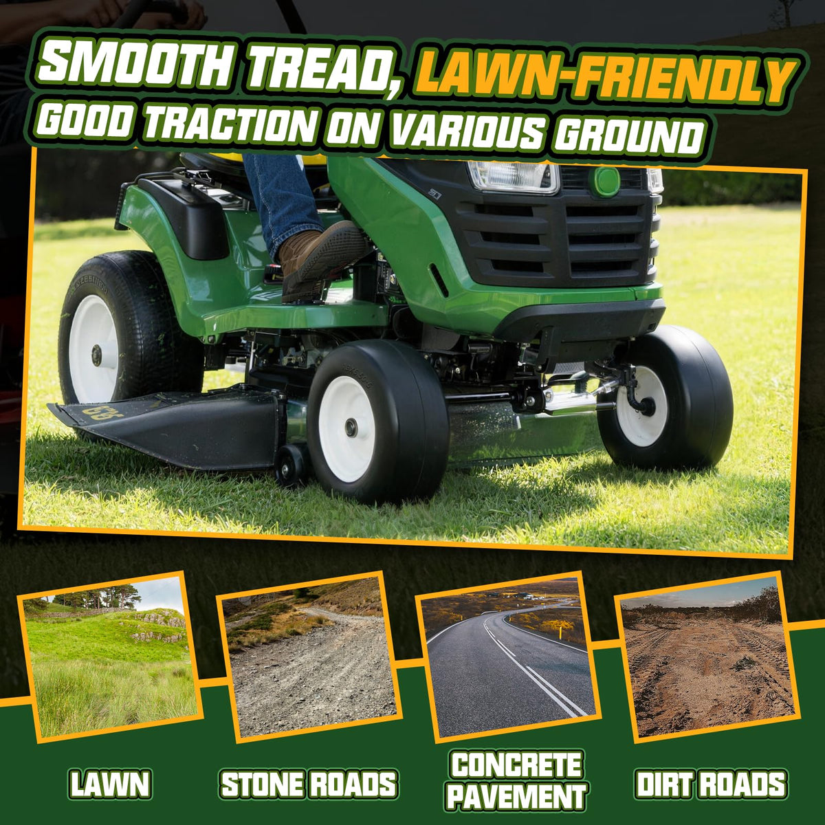 QILINGLORY stable mowing experience through balanced, solid construction.