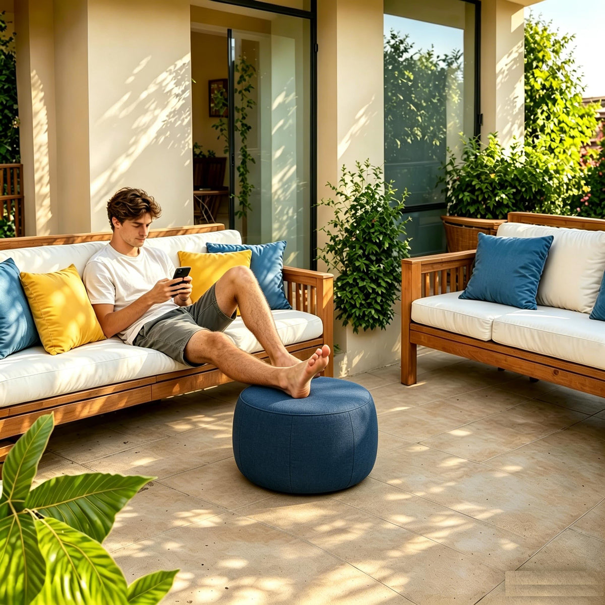 Lightweight with a sturdy handle for travel and seasonal storage.