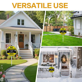 Qimshemi outdoor sign with high visibility for fences and yards