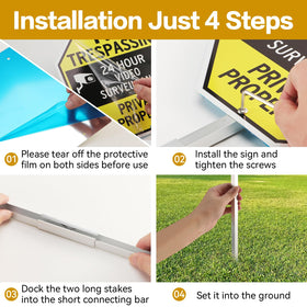 Qimshemi weatherproof sign maintains clarity through sun and rain