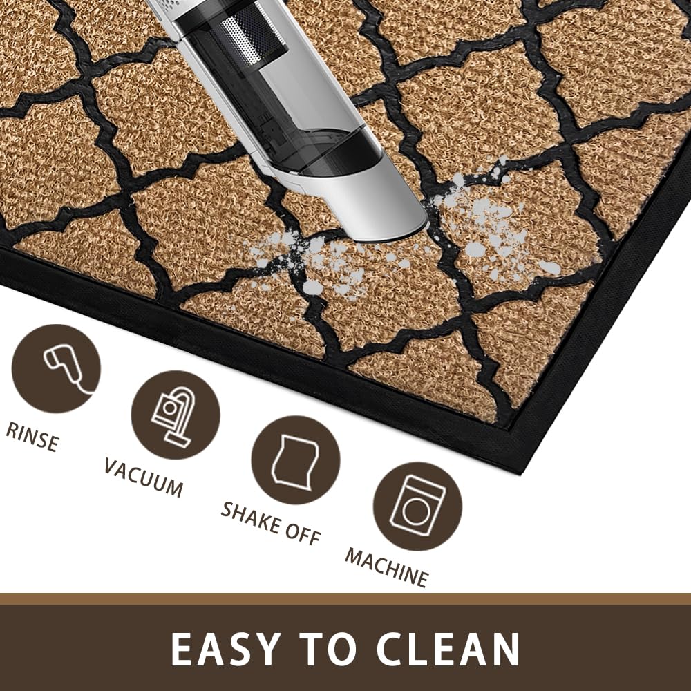 Qingbei Rina mat is easy to clean by rinsing or vacuuming