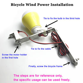 QINIZX 5W LED light clip showing wiring and bright illumination