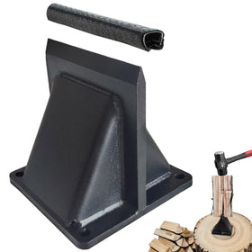 Qinmorelixy Mini 3-Inch Kindling Splitter compact on bench for quick prep.