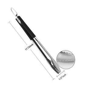 Qinshaine tongs with heat-resistant-handles offer safer handling near high heat.