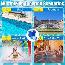 Qinyoung pool cleaning kit contents include hose and weighted head.