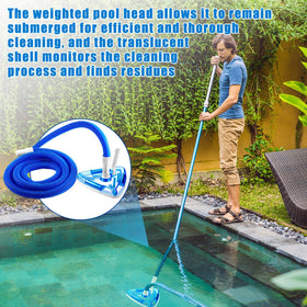Qinyoung swivel joint improves maneuverability for easier pool cleaning.