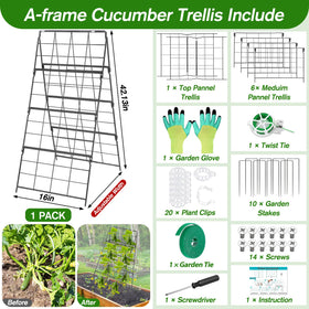 Qinzave foldable trellis stores compactly when not in use