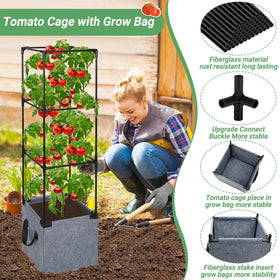 Qinzave grow bag inside demonstrates breathable root environment
