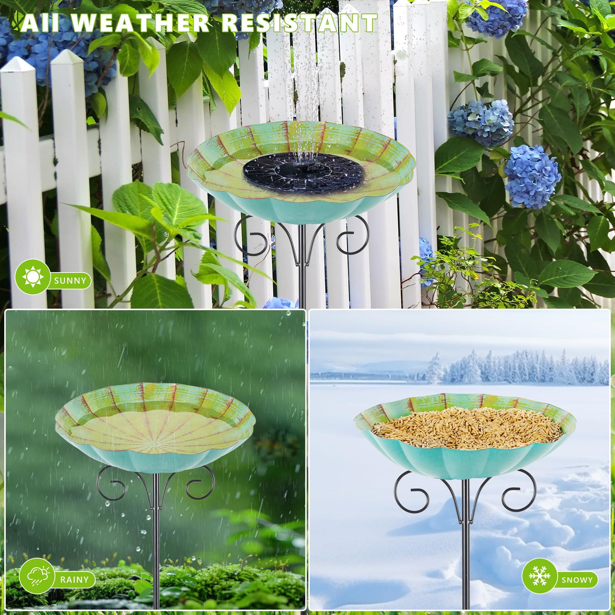 Qipade durable, rust-resistant powder coating for year-round outdoor use.