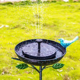 Qipade bird bath is easy to assemble with a few screws.