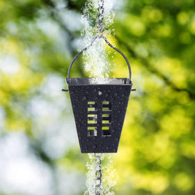 Qipade eaves installation with S-hooks for quick, secure hanging