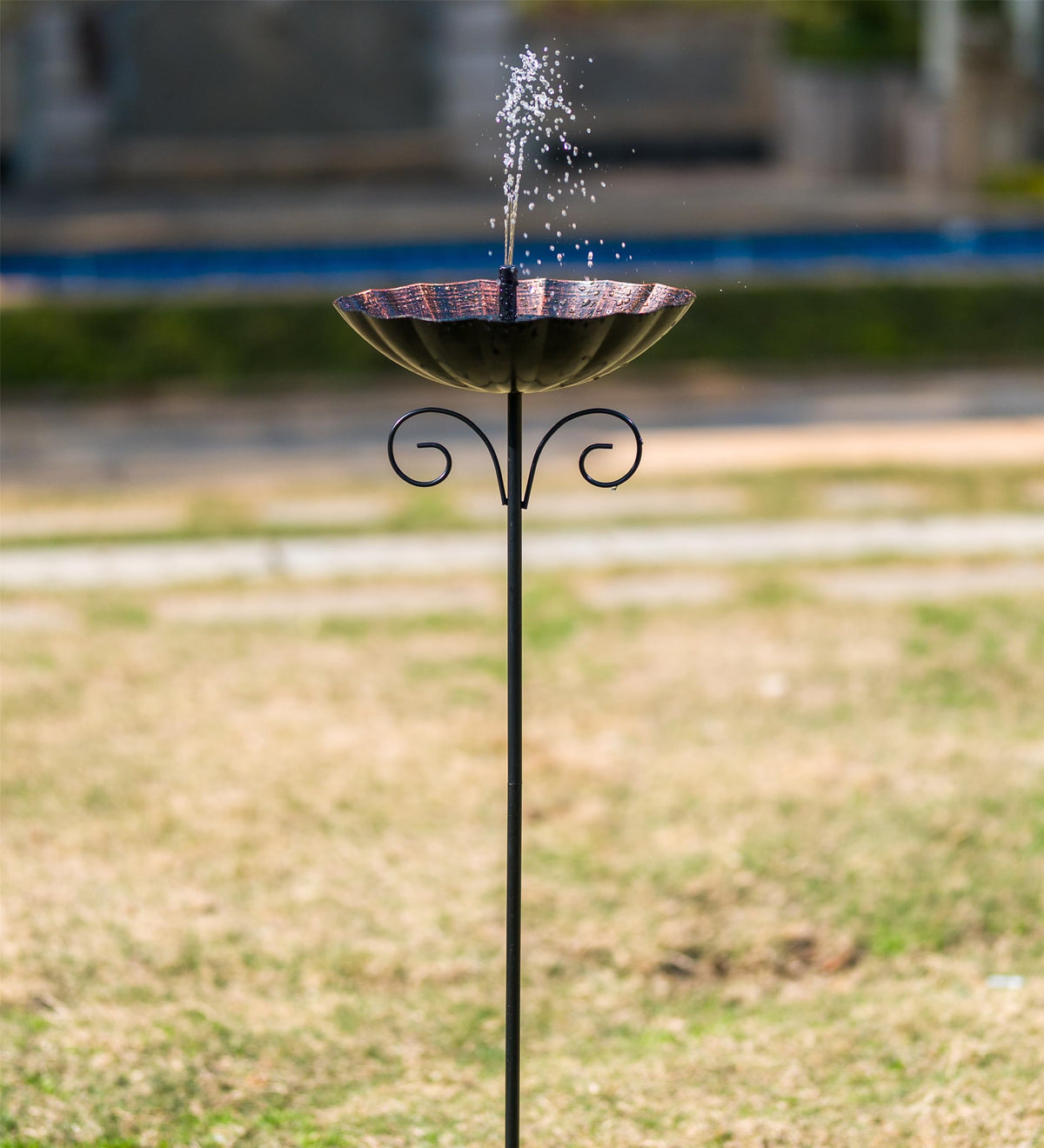 Qipade sunlit copper finish adds warm charm to outdoor space
