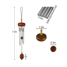 QIPAN indoor wind chimes yellow on windowsill produce pleasant tones.