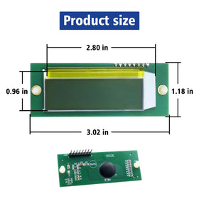 QIQIBABA 013640F Raypak 185B LCD panel with backlit temperature readout.