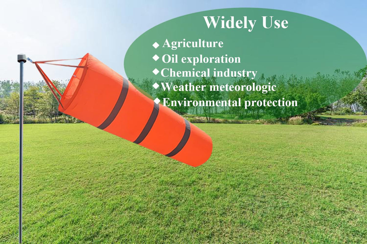Qishi rainbow windsock with vivid colors for clear wind direction cues.