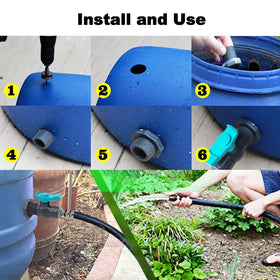 Qitdathn garden hose adapter 1in supports standard hoses