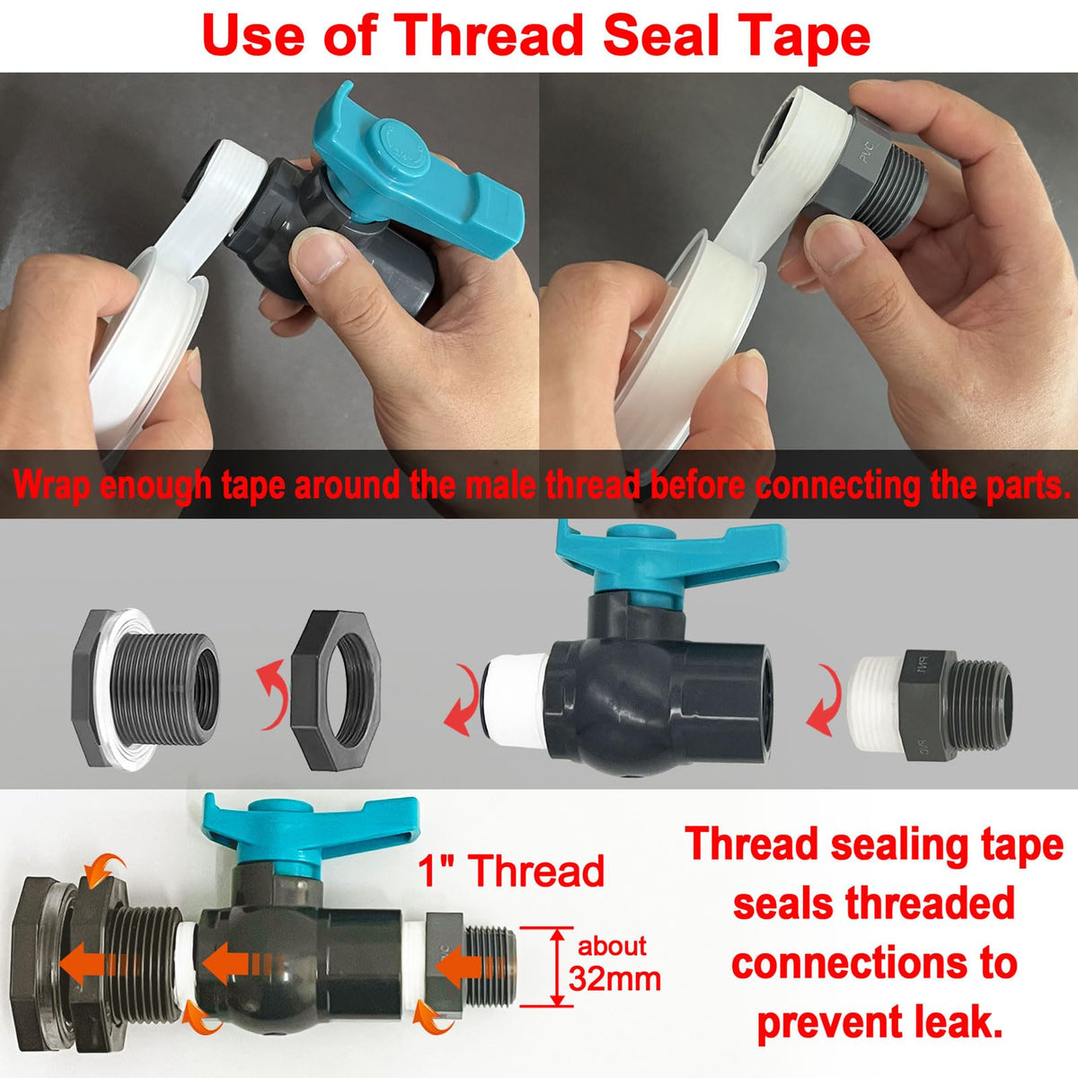 Qitdathn installation guide visual with 48 mm hole drill