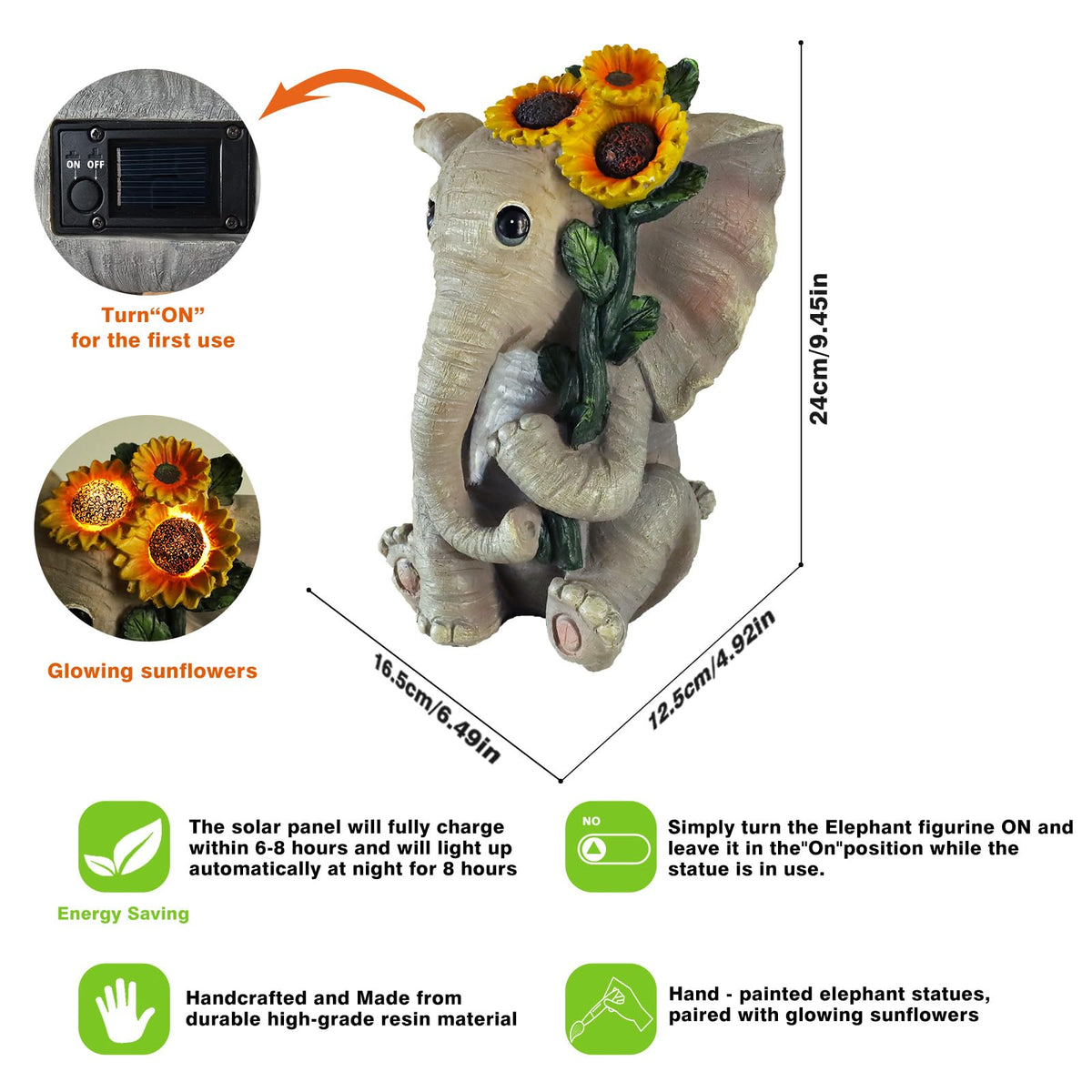 qiujonvy solar frog statue anti-UV resin for outdoors