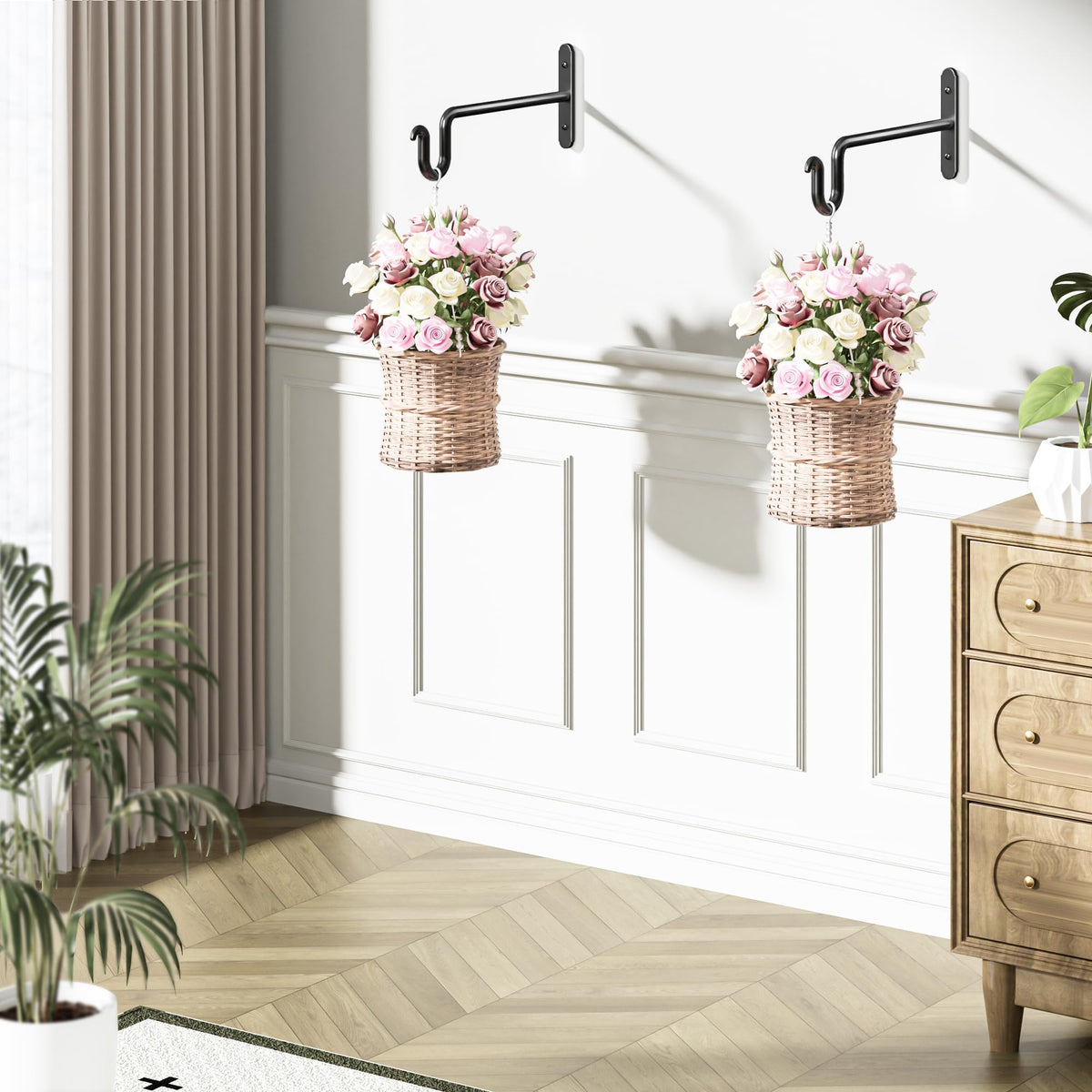 Qiuzido ornate garden hanger adds elegant touch to any space.