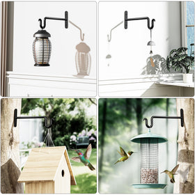 Qiuzido plant hanger 2pack durable metal for outdoor plants.