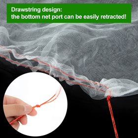 QiWeiFaCai netting doubles as light bird cage cover for delicate fruits.