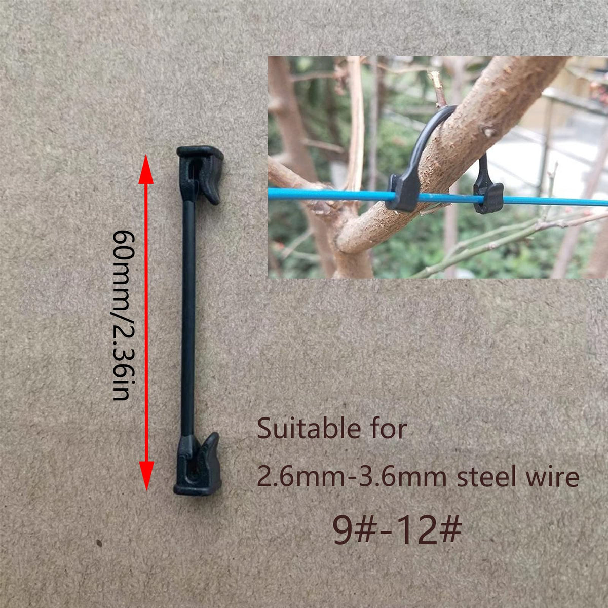 QIXIN plastic vines clip grape securing grapevines on wire.