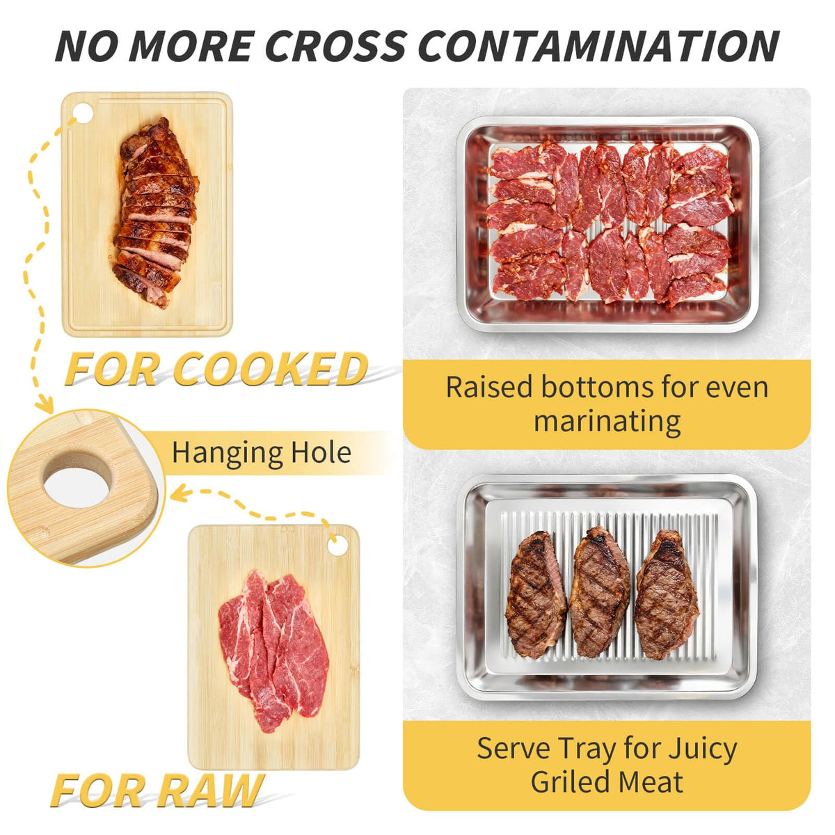 QIZHENXX stainless steel trays – built to endure heat and heavy use