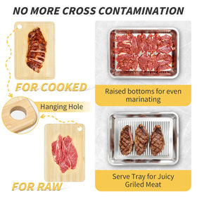 QIZHENXX stainless steel trays – built to endure heat and heavy use