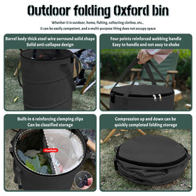 QJXX outdoor trash bag ideal for camping and gardening tasks