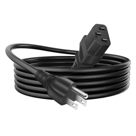 QKCOK 6ft 3-prong power cord compatible with Monster and ION devices for reliable power.
