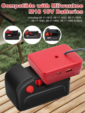 Red DC power cable offers clear visibility and easy connection