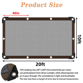 QLOFEI shade cloth near patio setup provides cooling shade and breeze.