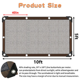 QLOFEI shade cloth for patio creates a comfortable outdoor shade area.