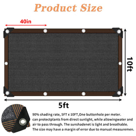 QLOFEI shade cloth for pergola patio; creates a comfortable shaded area