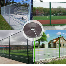 Qlvily fence covering on chain-link demonstrates privacy and aesthetic