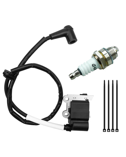 QLZOZB ignition coil with spark plug close-up for reliable starts