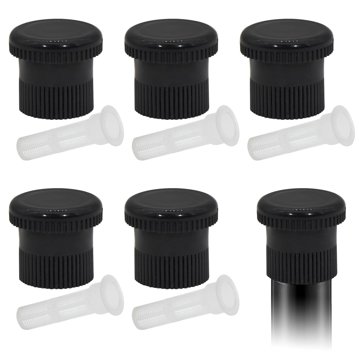Qmagic spray shut off nozzle with black cap for Hunter Pro PS Ultra heads enhances water control.