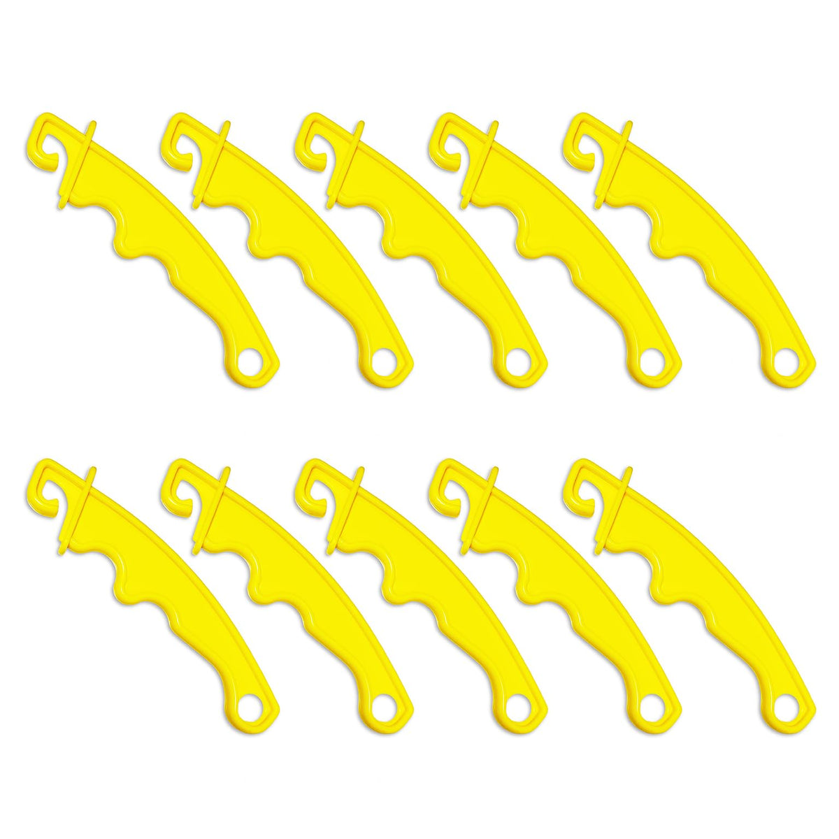 QMARK electric fence gate handle yellow 8in with ergonomic grip for easy use.