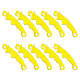 QMARK electric fence gate handle yellow 8in with ergonomic grip for easy use.