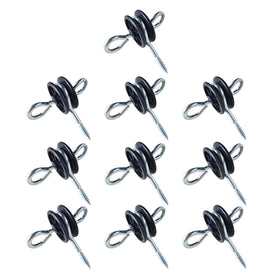 QMARK electric fence wood post anchors secure posts for durable outdoor fencing