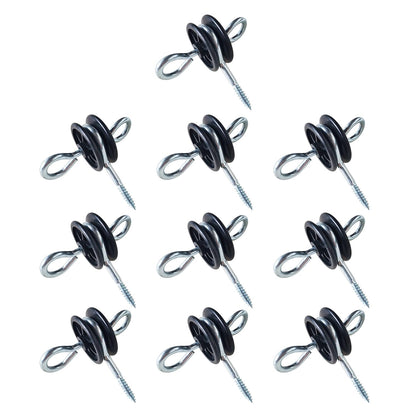 QMARK electric fence wood post anchors secure posts for durable outdoor fencing