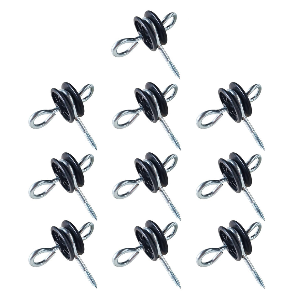 QMARK electric fence wood post anchors secure posts for durable outdoor fencing