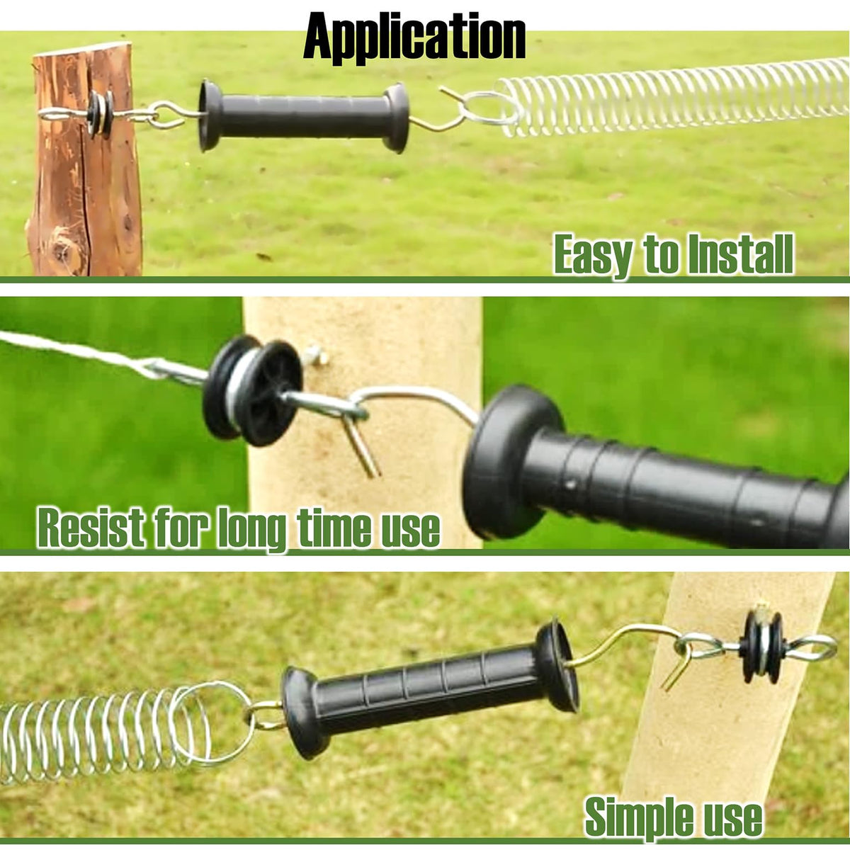 QMARK two-ring black handle anchors offer secure grip and control