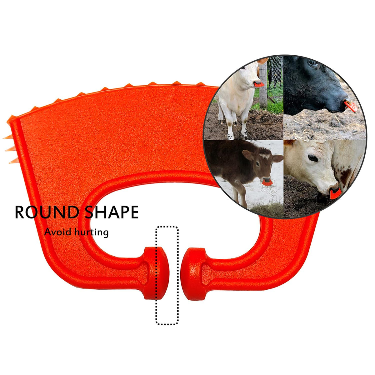 QMARK weaning pack features orange color for easy herd visibility