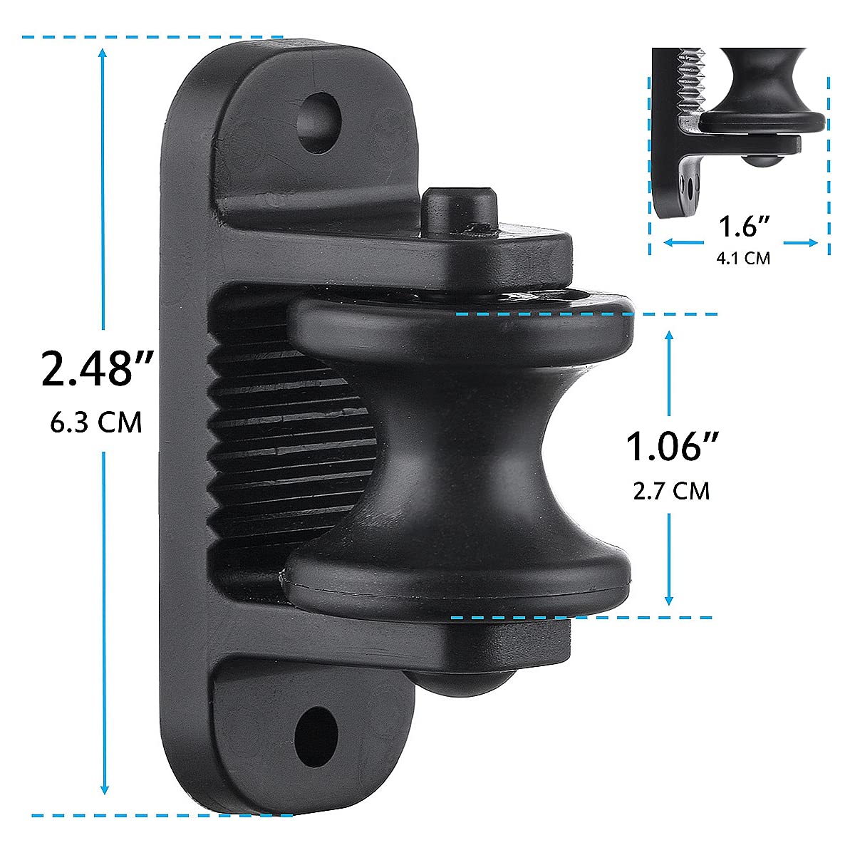 QMARK insulators demonstrating wire holding capacity for fence layouts