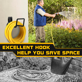 QMSK installation-ready hose holder with screws and anchors.