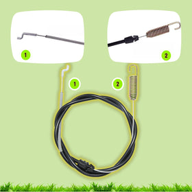 QMTCYXGS Spring end; tension detail for smooth operation on mower traction